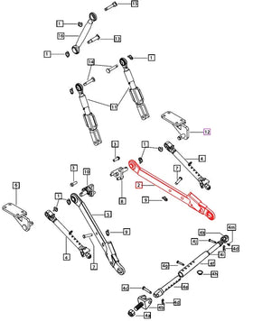 Mahindra Tractor 3 Point Lower Arm Assembly Adjustable RH Right 007207527C91 Mahindra