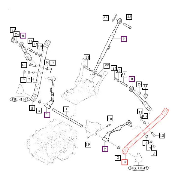 Mahindra Tractor 3-Point Lower Link RH / LH 11105202200GB Mahindra Direct Parts