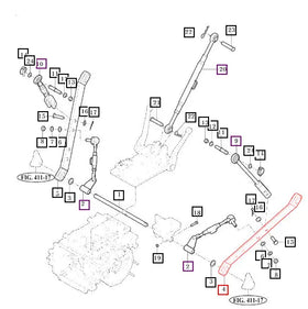 Mahindra Tractor 3-Point Lower Link RH / LH 11105202200GB Mahindra Direct Parts