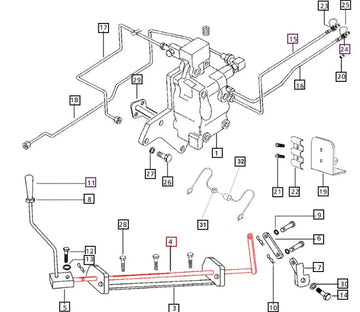 Mahindra Tractor 3 Point Operating Cross Shaft 007202141C11 Mahindra