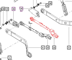 Mahindra Tractor 3-Point Stabilizer Assembly LH / RH 007220001N91 Mahindra Direct Parts