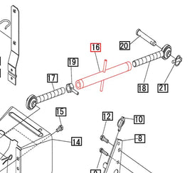 Mahindra Tractor 3-Point Stabilizer Turn Buckle 19643037000 Mahindra Direct Parts