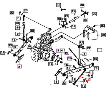 Mahindra Tractor 3 Point Stabilizer Turnbuckle 19633019AG0 Mahindra