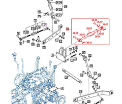 Mahindra Tractor 3 Point Top Link Assembly 16505245501GB