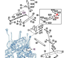 Mahindra Tractor 3 Point Top Link End Left Hand Thread 16505245520 Mahindra
