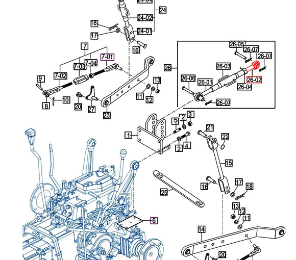 Mahindra Tractor 3 Point Top Link End Left Hand Thread 16505245520 Mahindra