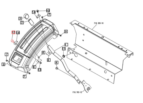 Mahindra Tractor 3 Point lever Stop Thumb Screw 10212438000 Mahindra