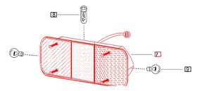 Mahindra Tractor 3 in 1 Rear Combo Light Left Hand LH E008000699B91 Mahindra Direct Parts