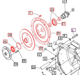 Mahindra Tractor 3016 Gear Clutch Assembly Kit / Package Mahindra Direct Parts