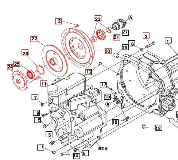 Mahindra Tractor 3616 Gear Clutch Assembly Kit Mahindra Direct Parts