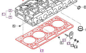 Mahindra Tractor 4110 Gasket Kit (Old / New Sheet Metal) Mahindra Direct Parts