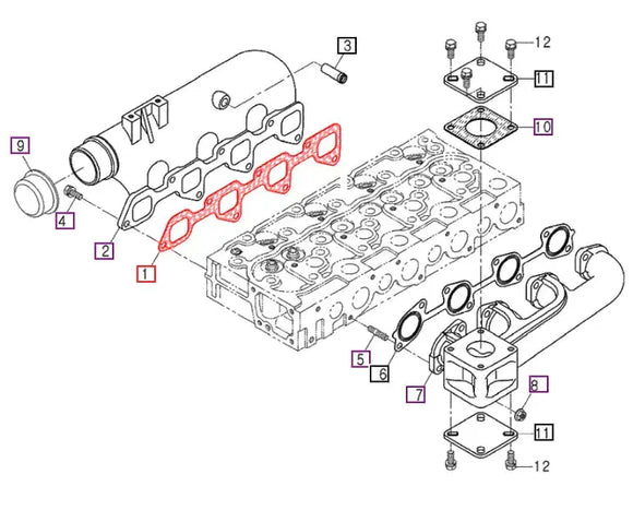 Mahindra Tractor 4110 Gasket Kit (Old / New Sheet Metal) Mahindra Direct Parts