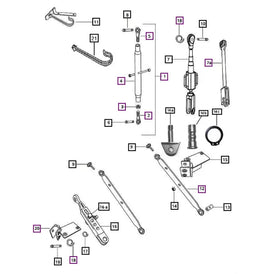 Mahindra Tractor 4500 Series (4540, 4550, 4565) 3-Point Package / Kit Complete Mahindra Direct Parts