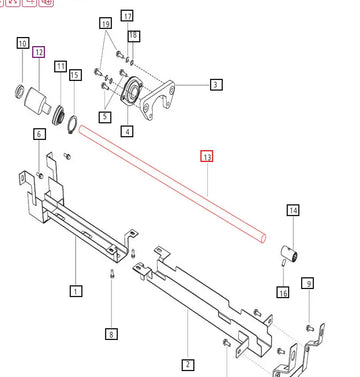 Mahindra Tractor 4WD Driveshaft E006507085D1 Mahindra Direct Parts