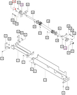 Mahindra Tractor 4WD Front (Axle End) Driveshaft Coupler E006510674B1 Mahindra