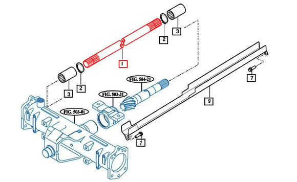 Mahindra Tractor 4WD Shaft 12274310010GB Mahindra Direct Parts