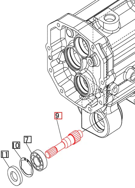 Mahindra Tractor 4WD Shaft 19451453000 Mahindra Direct Parts