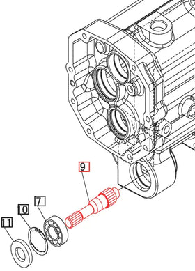 Mahindra Tractor 4WD Shaft 19451453000 Mahindra Direct Parts
