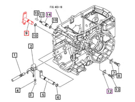 Mahindra Tractor 4WD Shifter 10441725000 Mahindra Direct Parts