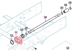 Mahindra Tractor 4WD Support 11104101000 Mahindra Direct Parts