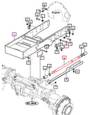 Mahindra Tractor 4wd Driveshaft 12624100010GB Mahindra