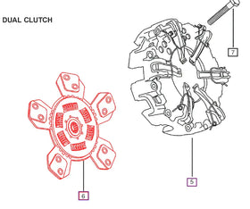 Mahindra Tractor 5 Pad Clutch Disc 006504375C92 Mahindra