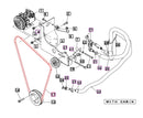 Mahindra Tractor AC Air Conditioning Belt 19480822000 Mahindra