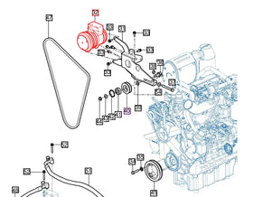 Mahindra Tractor AC Compressor 14628303200 Mahindra Direct Parts