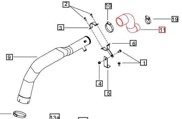 Mahindra Tractor AC Hose 006026326C91 Mahindra Direct Parts