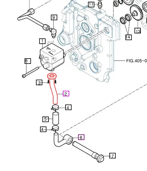 Mahindra Tractor Adaptor Comp Suction Upper 11615152100GB Mahindra Direct Parts