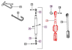 Mahindra Tractor Adjustable Lift Rod 007209201B91