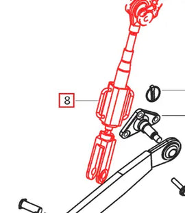 Mahindra Tractor Adjustable Lift Rod E007200708D91 Mahindra