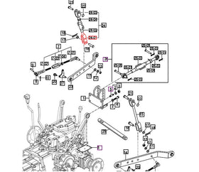 Mahindra Tractor Adjustable Lift Rod Lower Clevis End 16705145200 Mahindra