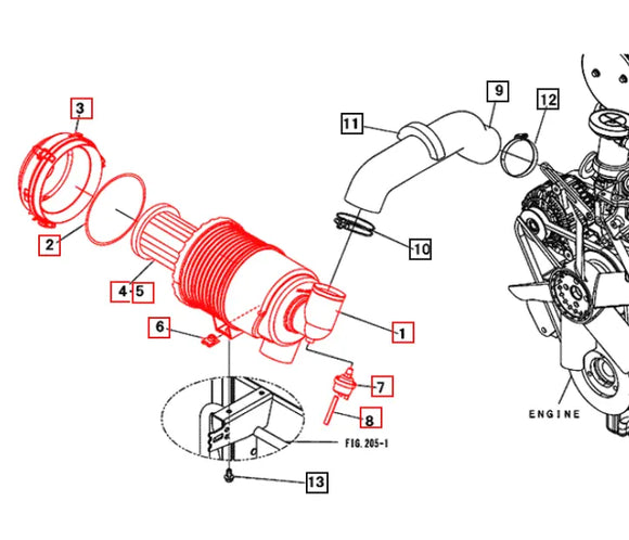 Mahindra Tractor Air Cleaner Assembly 19480413001 Mahindra Direct Parts