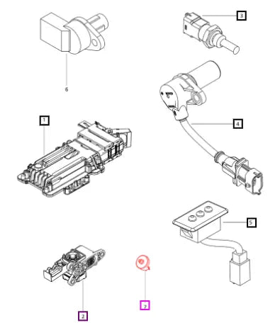 Mahindra Tractor Air Clog Sensor 007705720D91 Mahindra Direct Parts