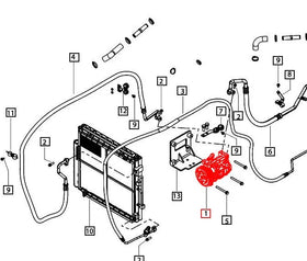 Mahindra Tractor Air Conditioning AC Compressor Assembly 008012969U91 Mahindra