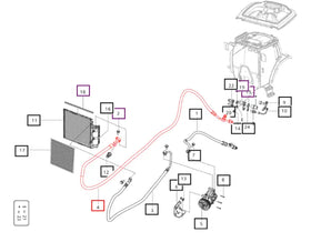 Mahindra Tractor Air Conditioning Line E006014664F1 Mahindra