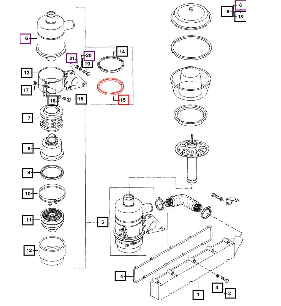 Mahindra Tractor Air Filter Beading 005554592R1 Mahindra Direct Parts
