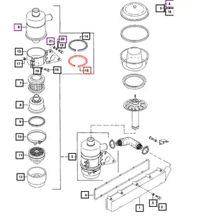Mahindra Tractor Air Filter Beading 005554592R1 Mahindra Direct Parts