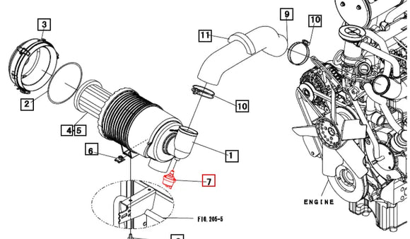 Mahindra Tractor Air Filter Indicator 19480413700 Mahindra