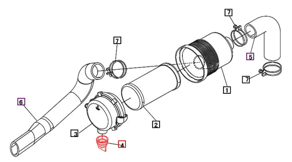 Mahindra Tractor Air Filter Valve 35460501400 Mahindra Direct Parts