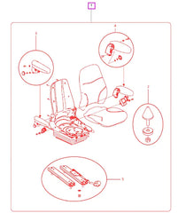 Mahindra Tractor Air Ride Seat SA32623