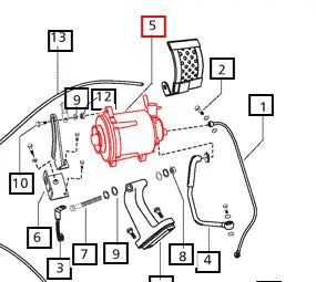 Mahindra Tractor Alternator 006004373F1 Mahindra Direct Parts