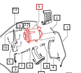 Mahindra Tractor Alternator 006004373F1 Mahindra Direct Parts
