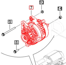 Mahindra Tractor Alternator 1402AAA05081N Mahindra