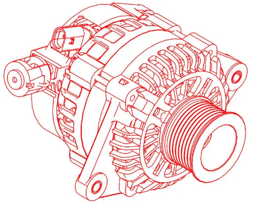 Mahindra Tractor Alternator 140AMPS 007704338D91 Mahindra