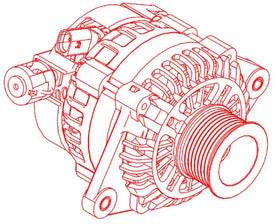 Mahindra Tractor Alternator 140AMPS 007704338D91 Mahindra