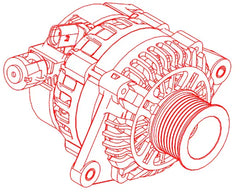 Mahindra Tractor Alternator 140AMPS 007704338D91