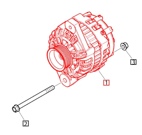 Mahindra Tractor Alternator 300901-00130 Mahindra Direct Parts