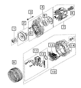 Mahindra Tractor Alternator 31A6800402 Mahindra Direct Parts